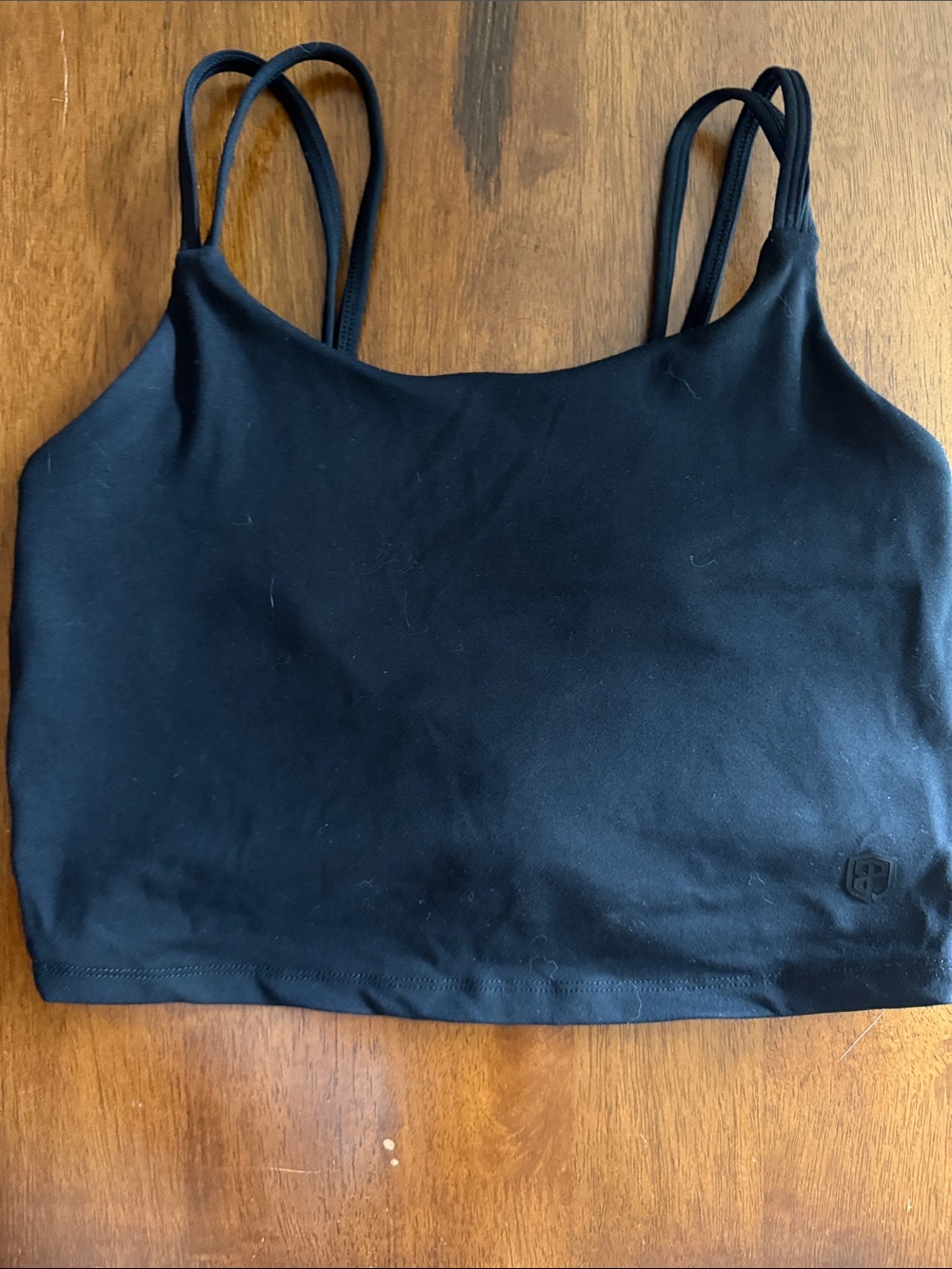 Black Born Primitive long line Tank twist back sports bra.